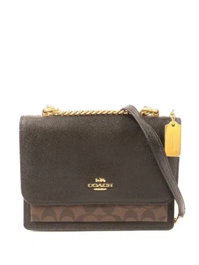 Pre-owned Coach Vintage Klare Chain Shoulder Bag In Black