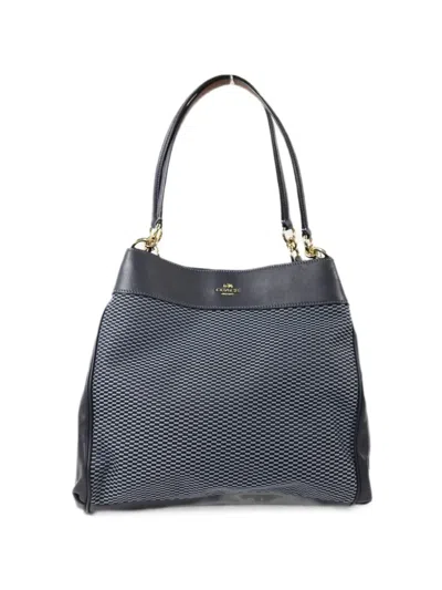 Pre-owned Coach Vintage Legacy Lexy Tote Bag In Blue