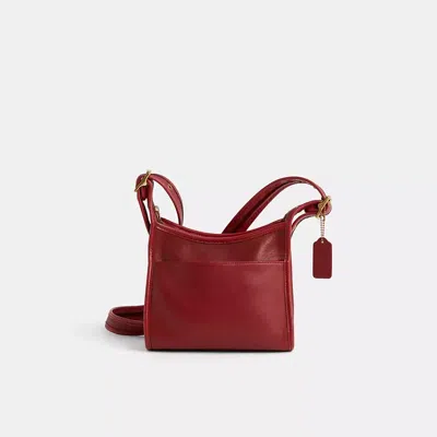 Coach Vintage Legacy Small Zip Bag In Red