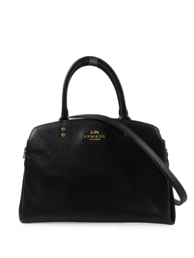 Pre-owned Coach Vintage Lillie Carryall Tote Bag In Black