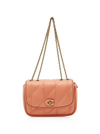 Pre-owned Coach Vintage Madison Shoulder Bag In Orange