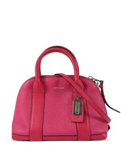 Pre-owned Coach Vintage Mini Bleecker Preston Satchel Bag In Pink