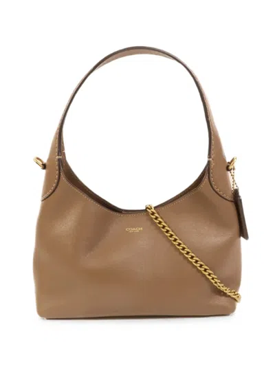 Pre-owned Coach Vintage Mini Brooklyn Shoulder Bag In Neutral