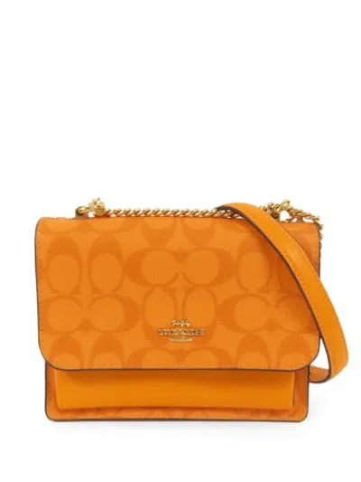 Pre-owned Coach Vintage Mini Klare Shoulder Bag In Orange