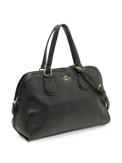 Pre-owned Coach Vintage Nolita Logo-plaque Tote Bag In Black