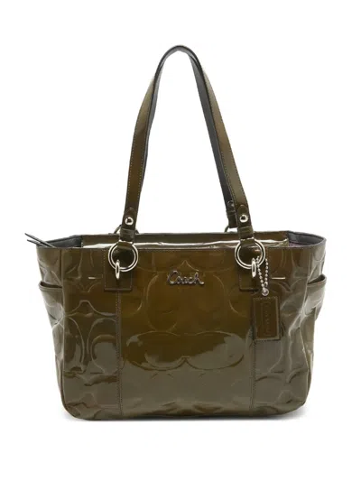 Pre-owned Coach Vintage  Debossed Tote Bag