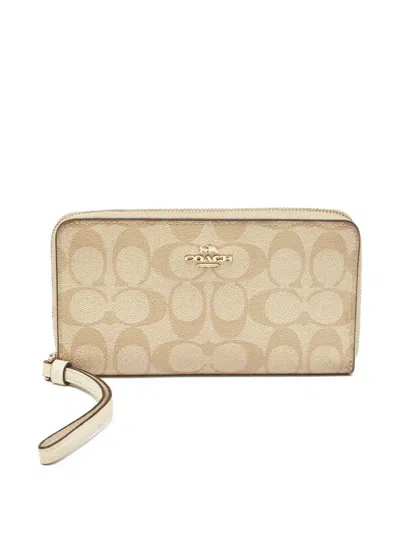 Pre-owned Coach Vintage  Monogram Zip-around Wallet