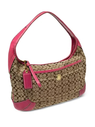 Pre-owned Coach Vintage  Signature Canvas Shoulder Bag