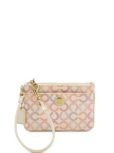 Pre-owned Coach Vintage Printed Clutch Bag