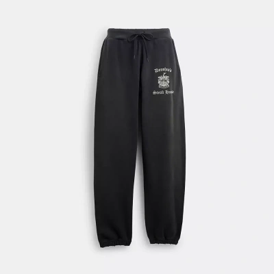 Coach Vintage Pull On Joggers In Black