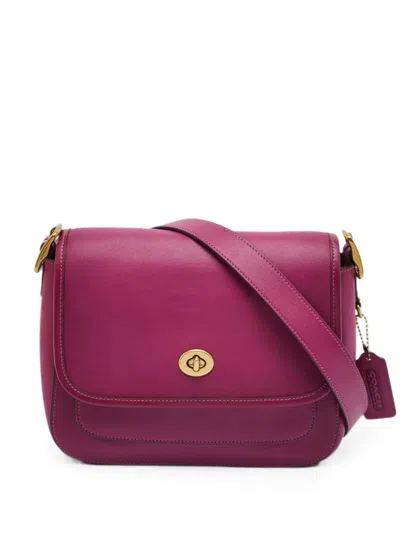 Pre-owned Coach Vintage Rambler Cross Body Bag In Purple
