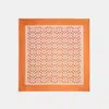 Coach Vintage Signature Print Silk Square Scarf In Burnished Amber