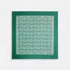 Coach Vintage Signature Print Silk Square Scarf In Ivy