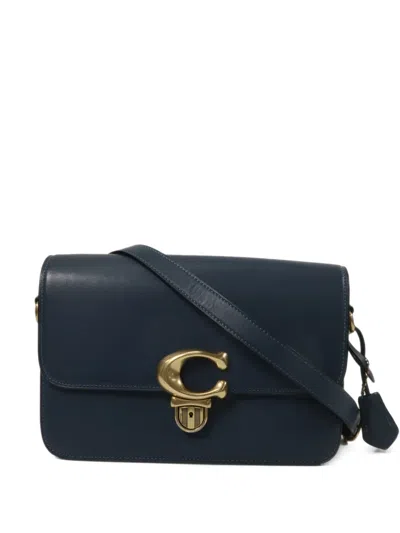 Pre-owned Coach Vintage Studio Shoulder Bag In Blue