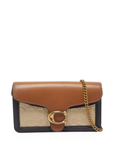 Pre-owned Coach Vintage Tabby Chain Crossbody Bag In Brown
