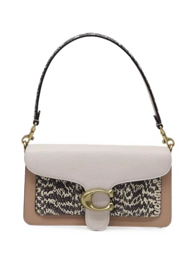 Pre-owned Coach Vintage Tabby Colorblock Shoulder Bag In Neutral