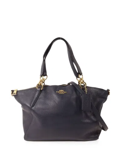 Pre-owned Coach Vintage Two-way Tote Bag In Blue