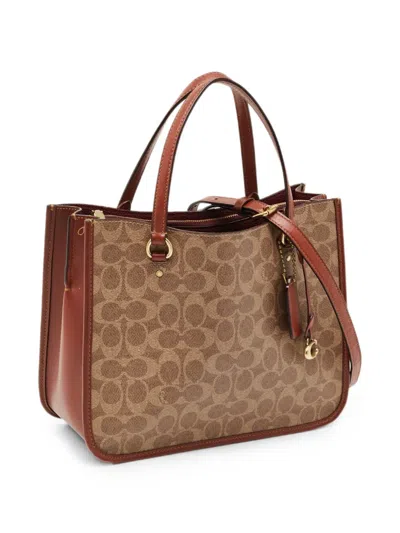 Pre-owned Coach Vintage Tyler Carryall Tote Bag In Brown
