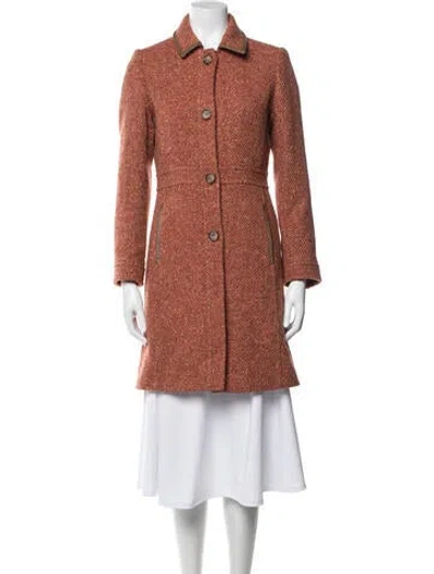 Pre-owned Coach Vintage Wool Jacket In Red