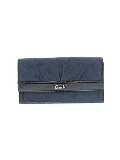 Pre-owned Coach Wallet In Blue