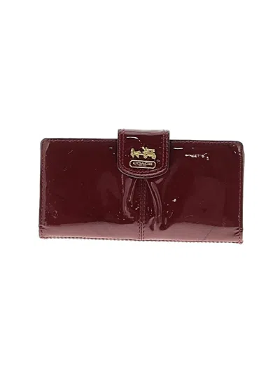 Pre-owned Coach Wallet In Burgundy