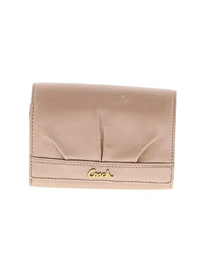 Pre-owned Coach Wallet In Gold
