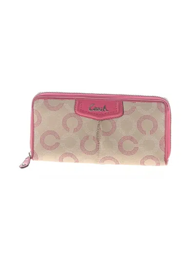 Pre-owned Coach Wallet In Pink