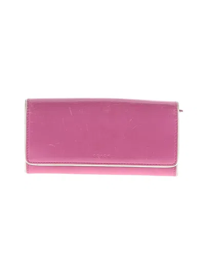 Pre-owned Coach Wallet In Pink