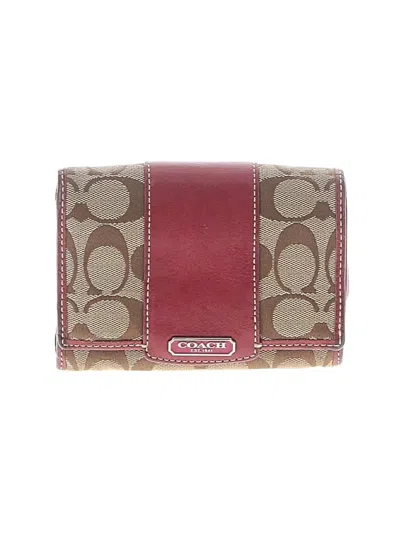 Pre-owned Coach Wallet In Red