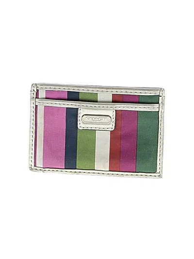 Pre-owned Coach Wallet In Silver