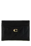 Coach Portacarte In Pelle Nera  Donna In Black