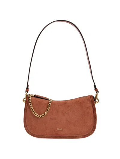 Coach Waverly Logo-detail Shoulder Bag In Brown