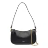 Coach Natural Grain Leather Waverly Bag Shoulder Bags Black In Black