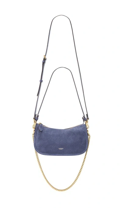 Coach Waverly Shoulder Bag Light Denim In Blue