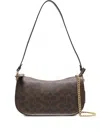 Coach Waverly Signature Canvas Shoulder Bag In Brown