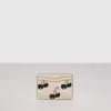 Coach Wavy Kartenetui Aus Regenerativem Leder Mit Kirsch-print In Black