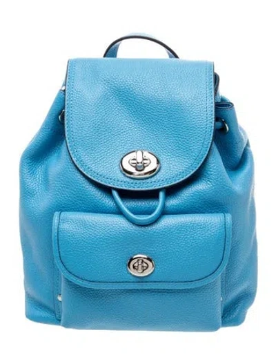 Pre-owned Coach Web Backpack W/ Tags In Blue