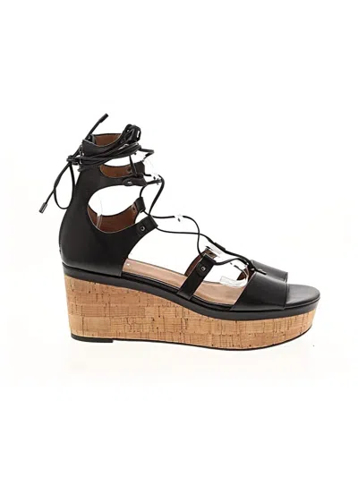 Pre-owned Coach Wedges In Black