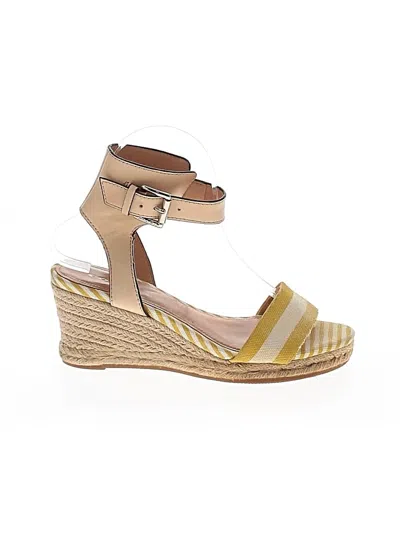 Pre-owned Coach Wedges In Yellow