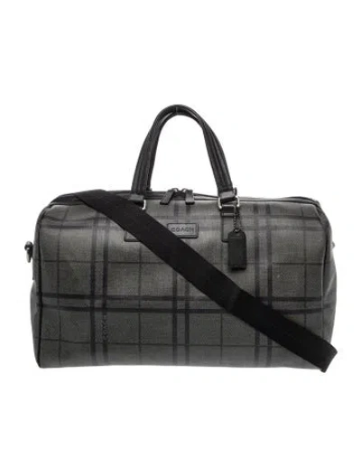 Pre-owned Coach Weekender Bag In Gray