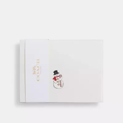 Coach Weihnachtskartenset In White