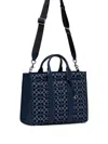 Coach Wesley Monogram Tote Bag In Blue