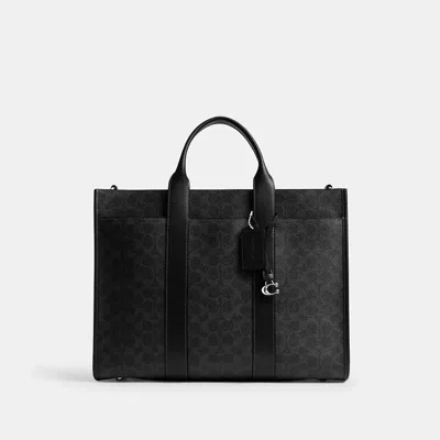 Coach Wesley Tote In Signature Canvas