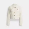 Coach Heritage C Shrunken Jacket In White