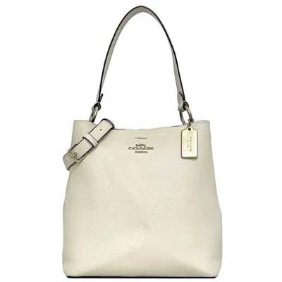 Pre-owned Coach White Leather Handbag Shoulder Bag ()