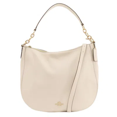 Pre-owned Coach White Leather Shoulder Bag ()