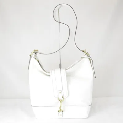 Pre-owned Coach White Leather Shoulder Bag ()