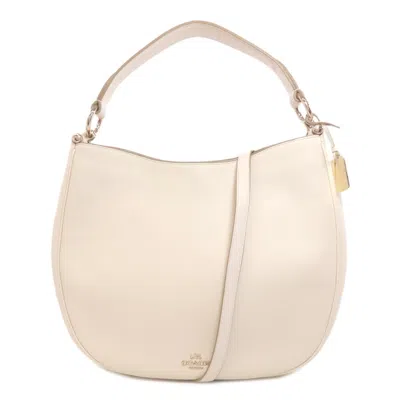 Pre-owned Coach White Leather Tote Bag ()
