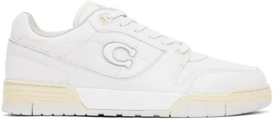 Coach White Soho Sneakers In Optic White