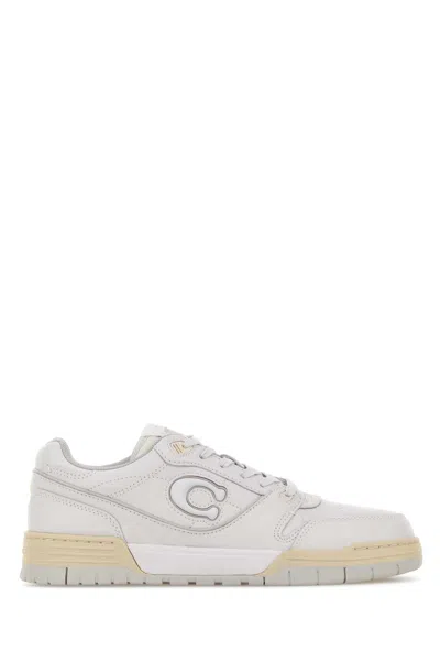 Coach New York White Synthetic Leather Soho Sneakers In Multi